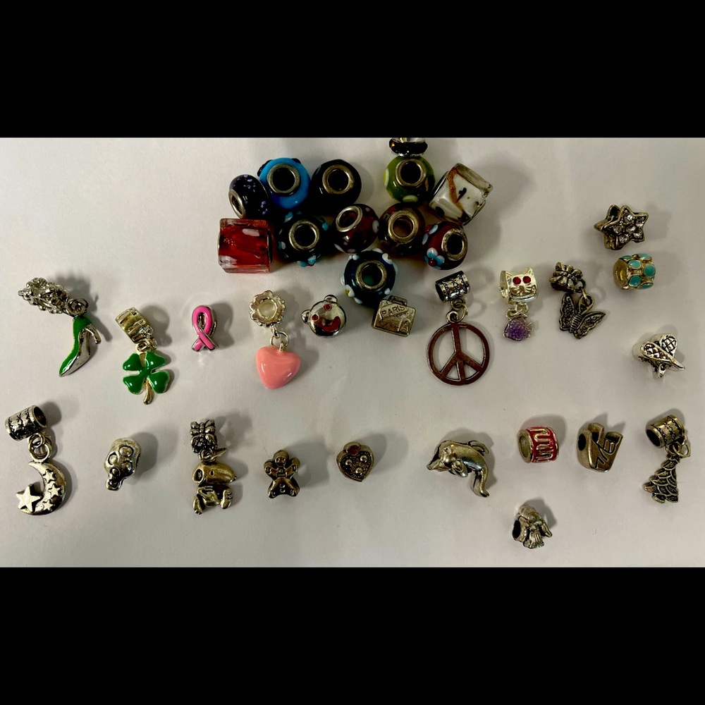 Lot of 70 Charms from going out of business jewelry store , New. NWOT